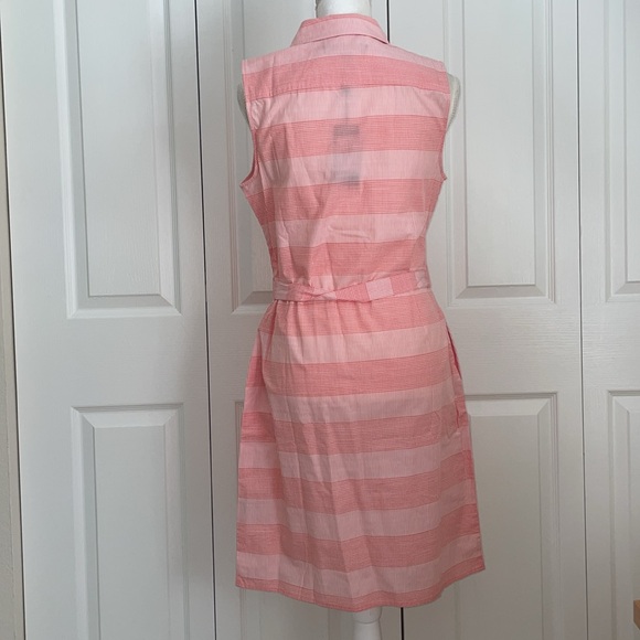 Tommy Hilfiger Women’s SZ 6 Sleeveless Button Down Orange Plaid Summer Dress NWT - Picture 11 of 15